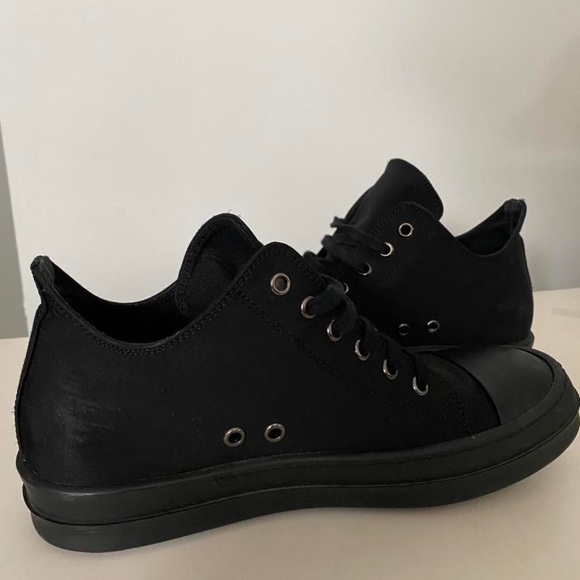 Black Rick Owens DRKSHDW Ramones Low Tops - Picture 4 of 4
